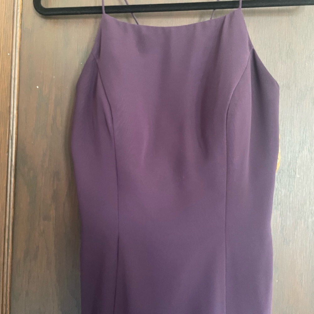 Bari Jay BJ1968 Halter Neck Formal Dress in Plum